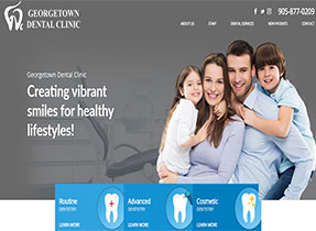 georgetwon dental clinic web site