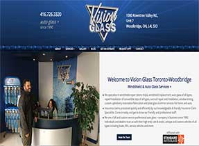 vision glass toronto website